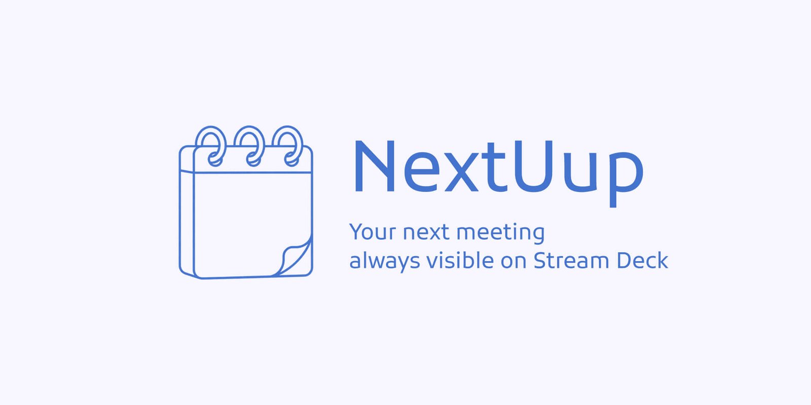 NextUp — Your next meeting always visible on Stream Deck